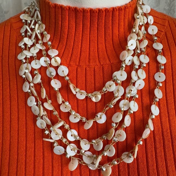 Elegant Abalone Shell Necklace and Bracelet Set - Picture 2 of 10